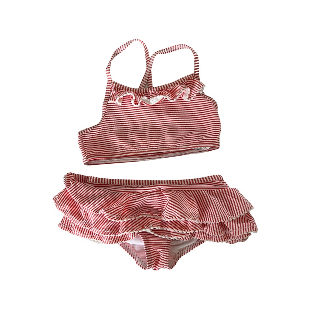 Two piece swim suit for girls